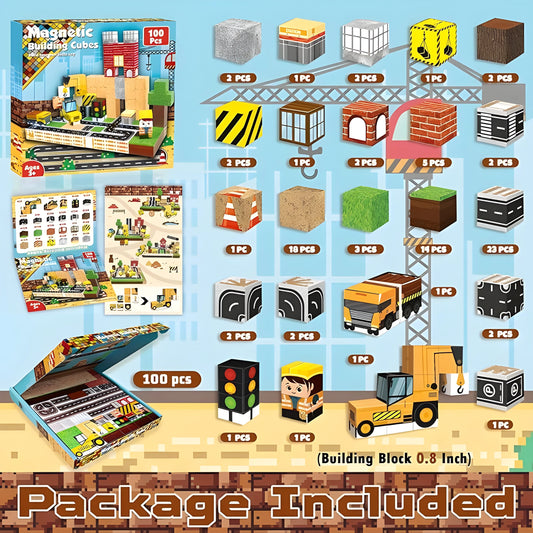 Onenazo magnetic cubes construction gift