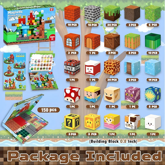 Onenazo magnetic building blocks game time gift