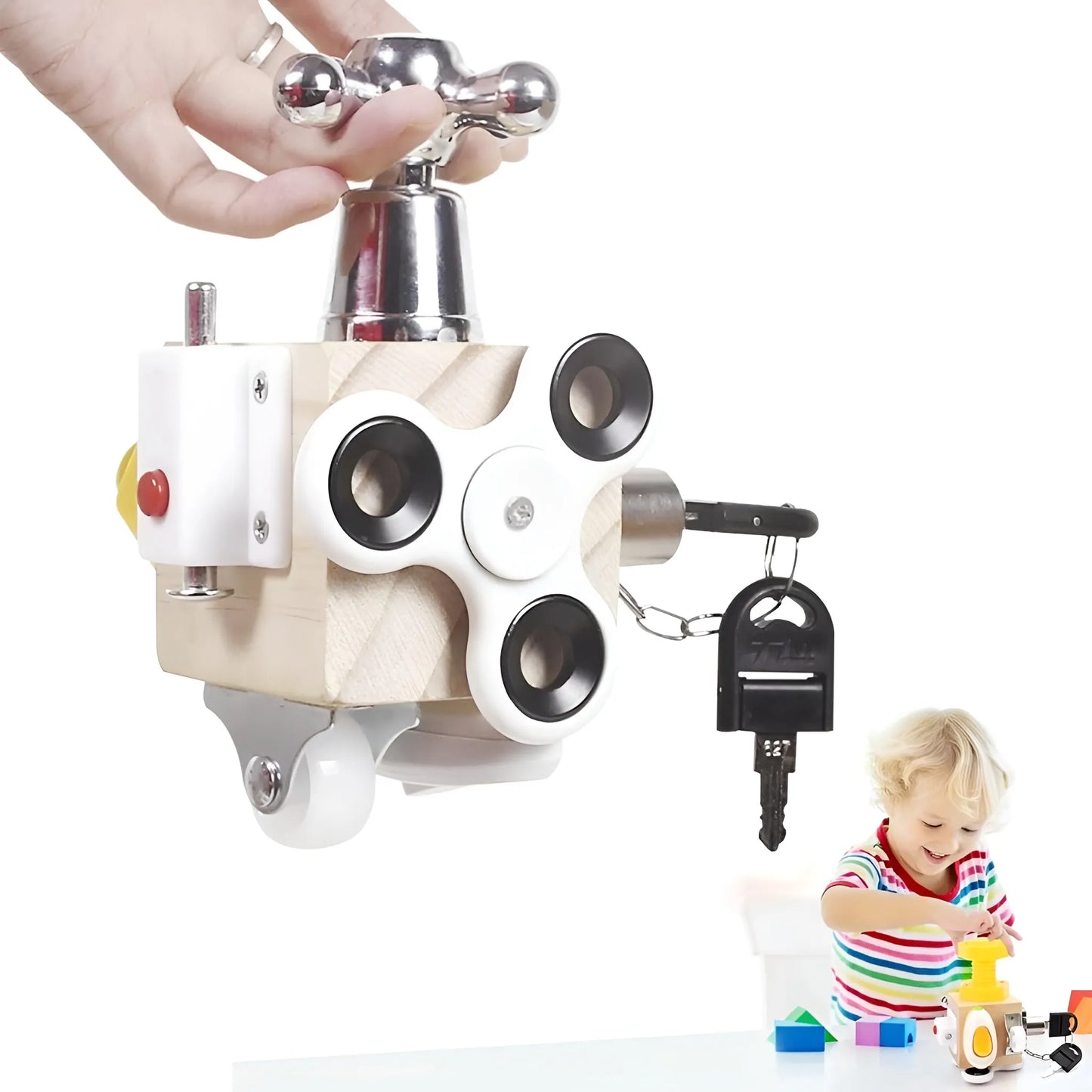 Montessori 7-in-1 Beschäftigungswürfel