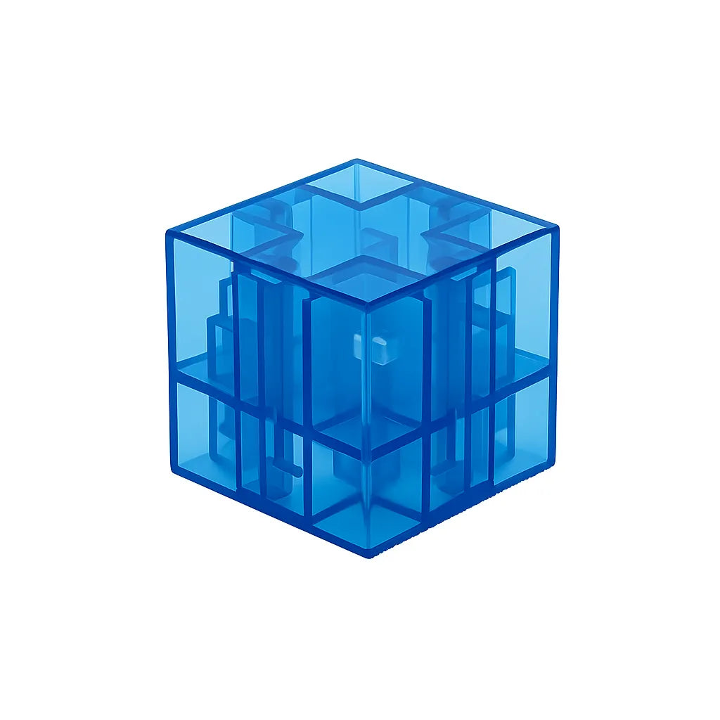 Blue transparent mgnetic blocks