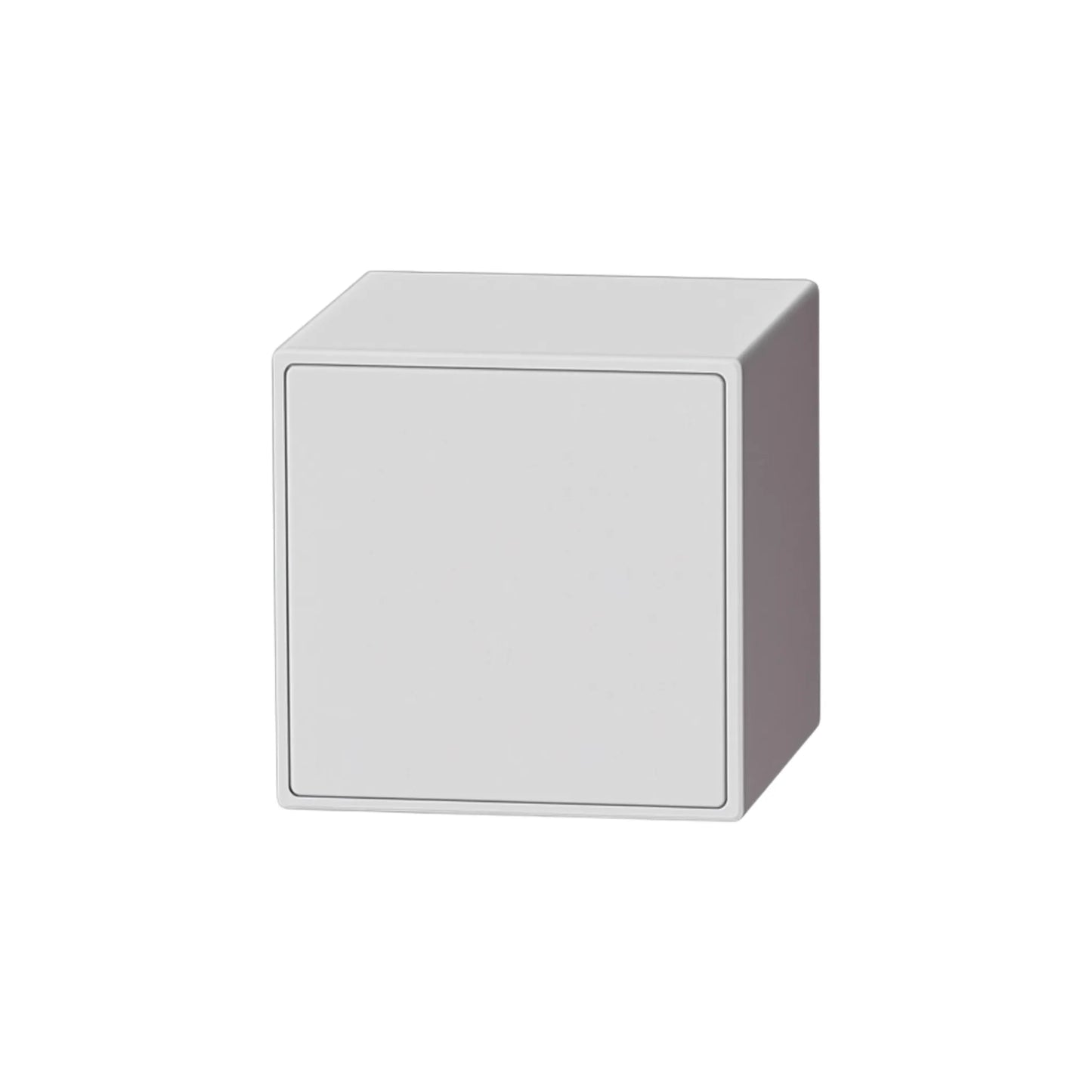 White magnetic blocks on a white background