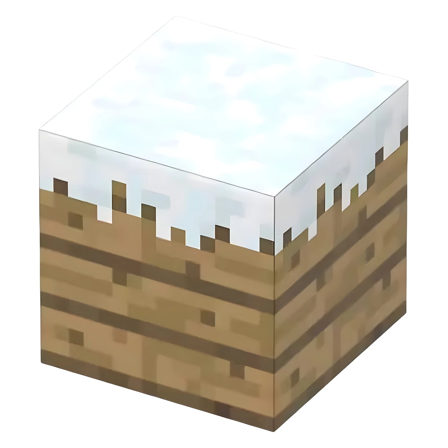 Snowy Planks Minecraft Magnetic Block