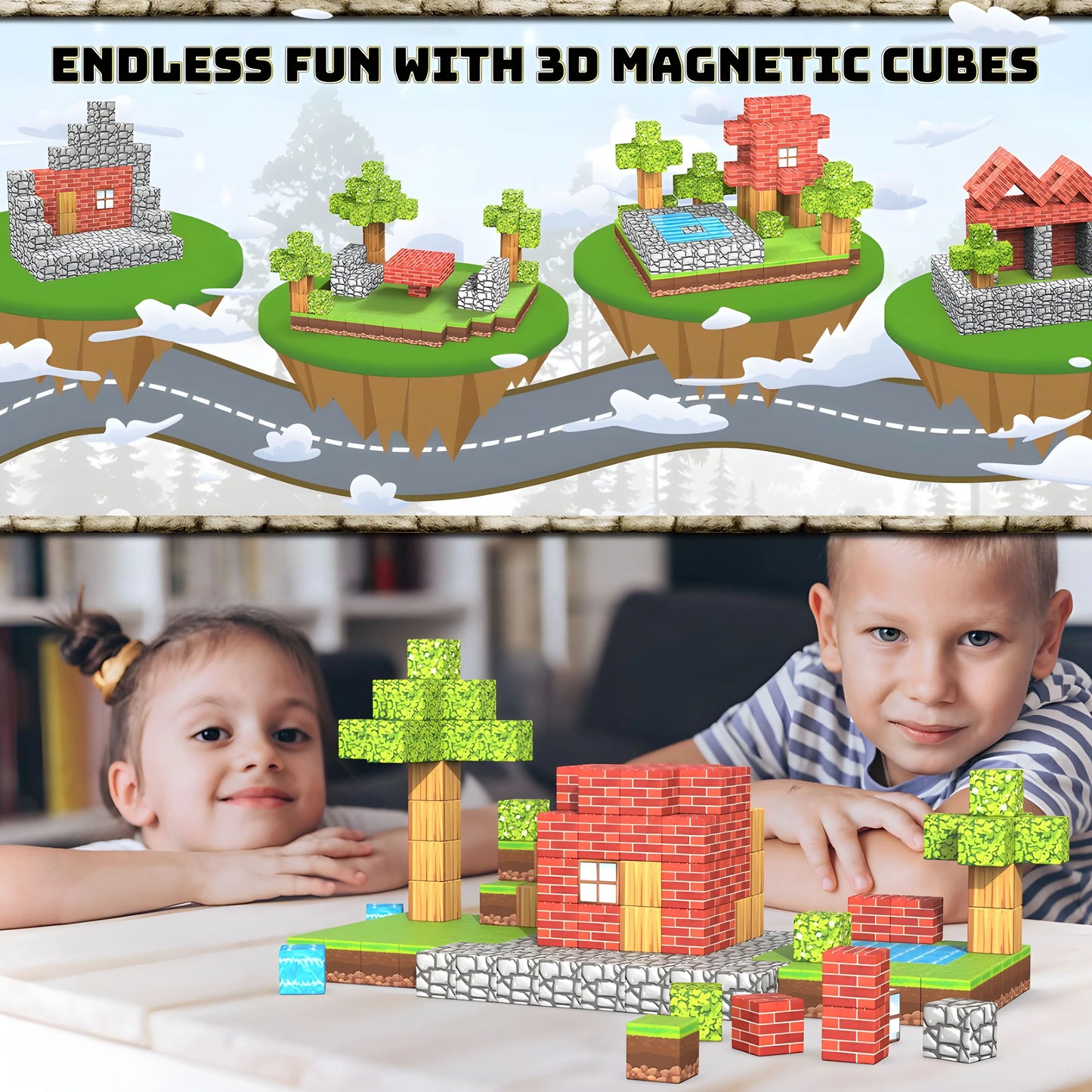 Onenazo magnetic building blocks for kids