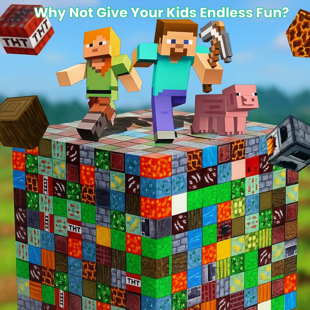 Minecraft Magnetic Blocks - Mix and Match - Upgraded Version - 100, 200, 300, 500, 1000 PCS
