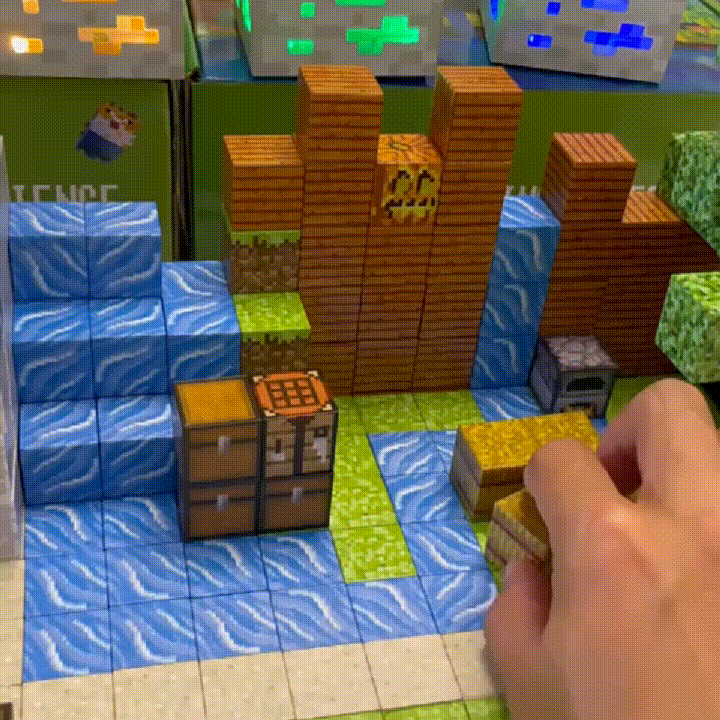 minecraft magnetic building blocks details for kids from Onenazo