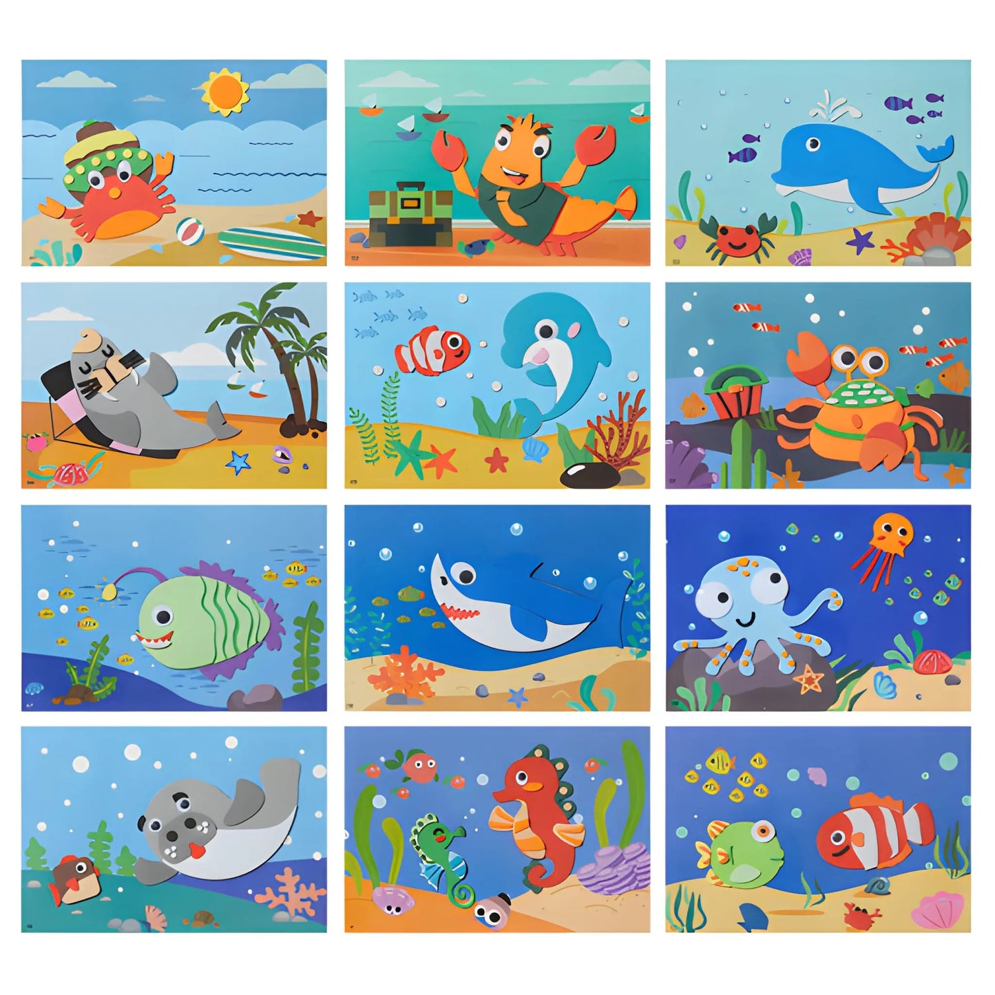 Montessori 3D EVA-Schaumstoff-Aufkleberpuzzles