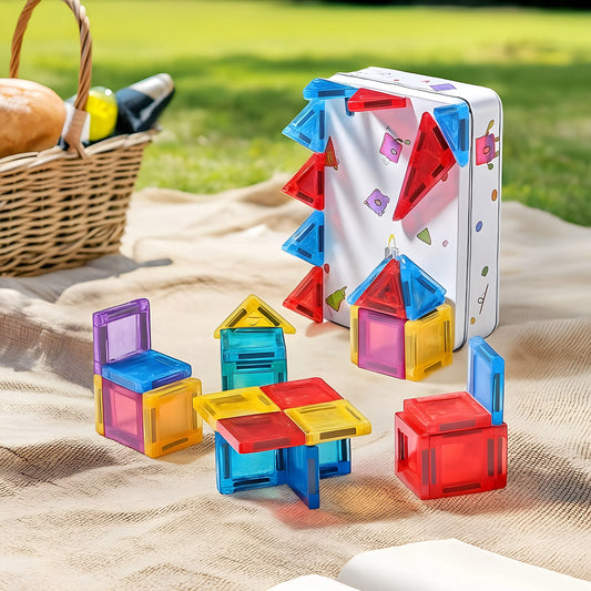Onenazo Magnetic Tiles Travel Set - 26, 36, 42, 60 PCS