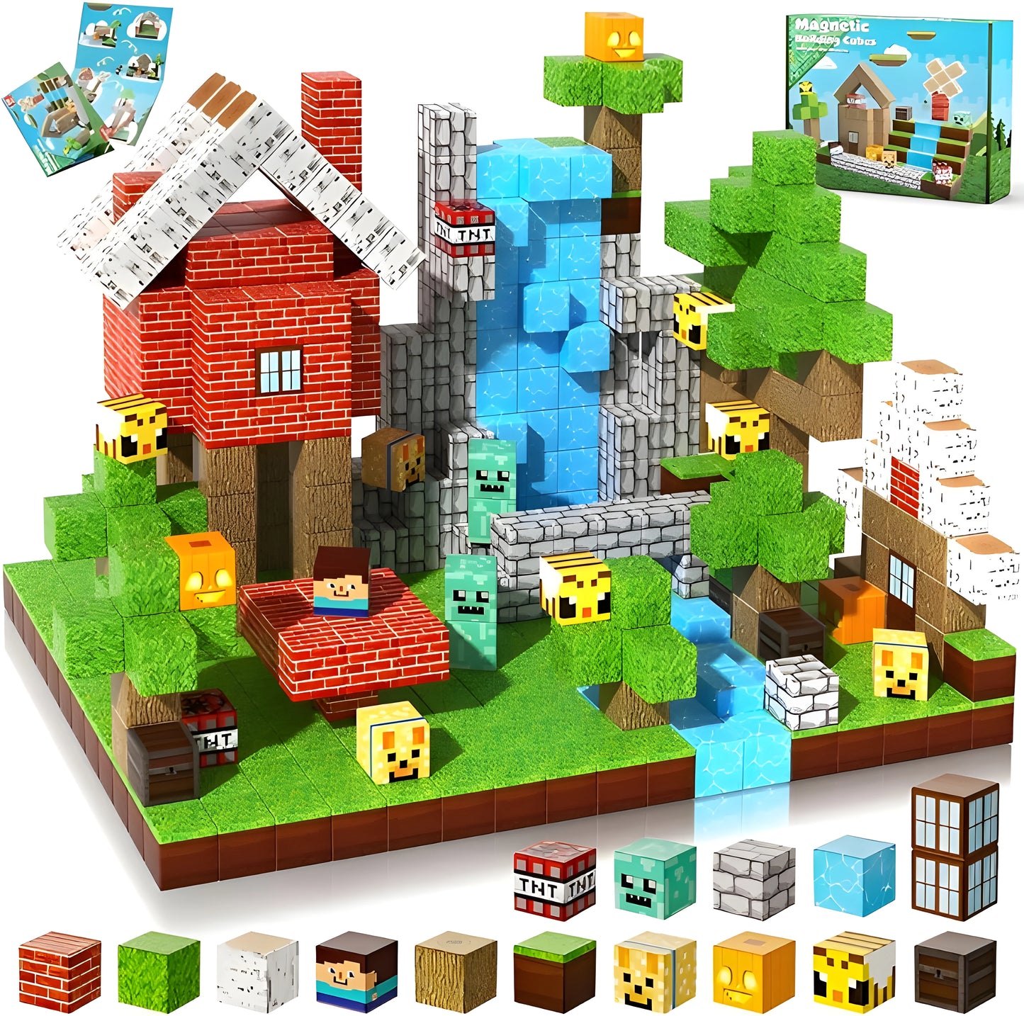 Onenazo magnetic building blocks forest
