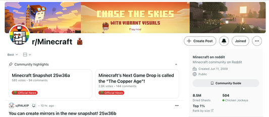 Minecraft reddit