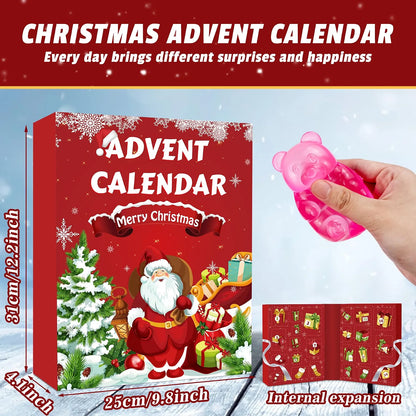 Christmas Squishy Advent Calendar 2026 | 24 Days of Christmas Countdown Calendar | Including 24 Kawaii Squishies Toys | Surprises Sensory Fidget Toys