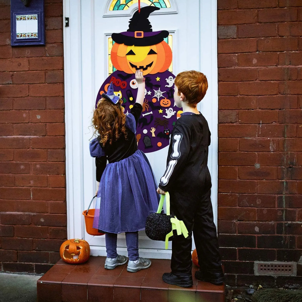 DIY Halloween Pumpkin Witch Decor | Felt Halloween Crafts for Kids | Toddler Halloween Crafts