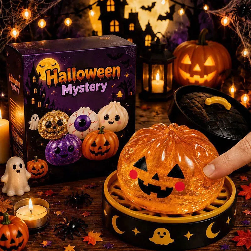 Halloween Mystery Glitter Dumpling Squishy | Blind Box Squishy | 5 Packs or Single Box