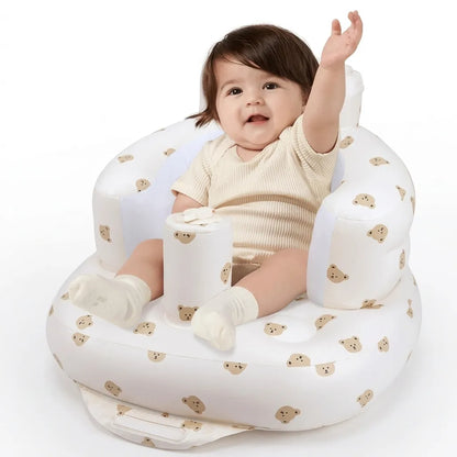 Inflatable Baby Seat, Built-in Air Pump Baby Seat for Kids Toddler, Breathable Cover, Baby Essentials & Baby Items