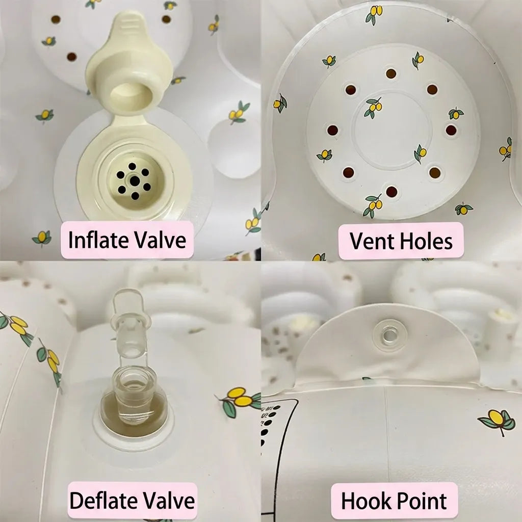 Inflatable Baby Seat, Built-in Air Pump Baby Seat for Kids Toddler, Breathable Cover, Baby Essentials & Baby Items
