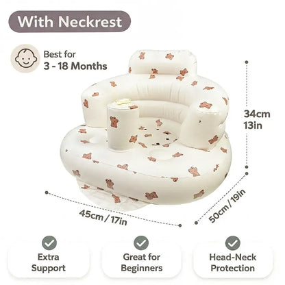 Inflatable Baby Seat, Built-in Air Pump Baby Seat for Kids Toddler, Breathable Cover, Baby Essentials & Baby Items