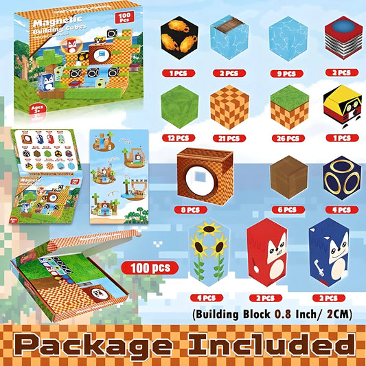 Onenazo magnetic building blocks adventure for kids