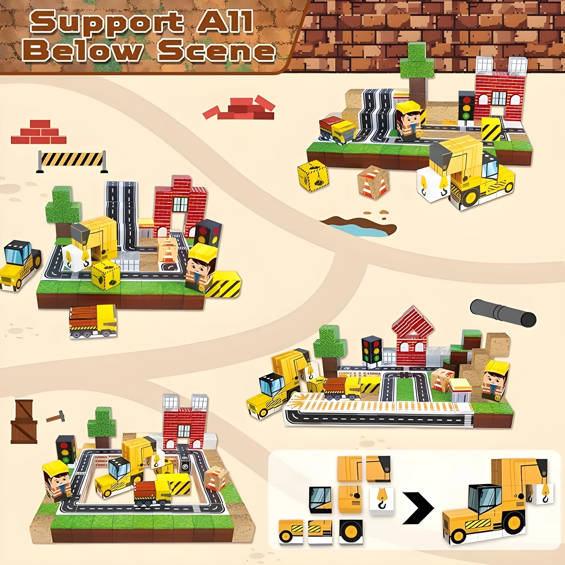 Onenazo magnetic building blocks construction gift