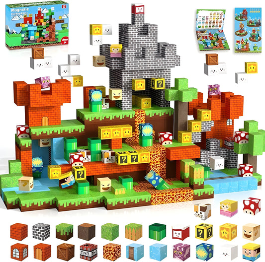 Onenazo magnetic building blocks game time 100 pieces