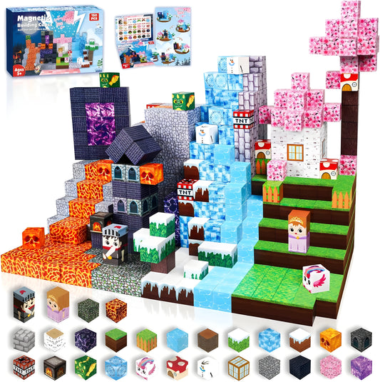 Onenazo magnetic building blocks ice and fire