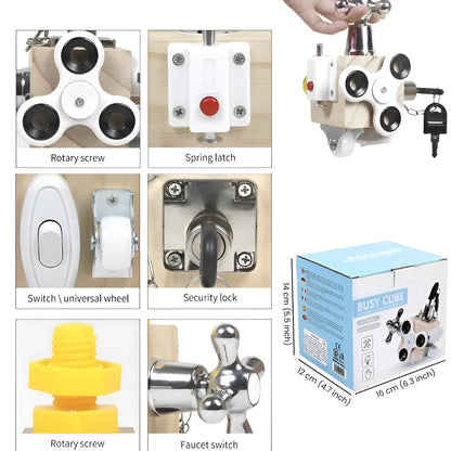 Montessori 7-in-1 Busy Cube