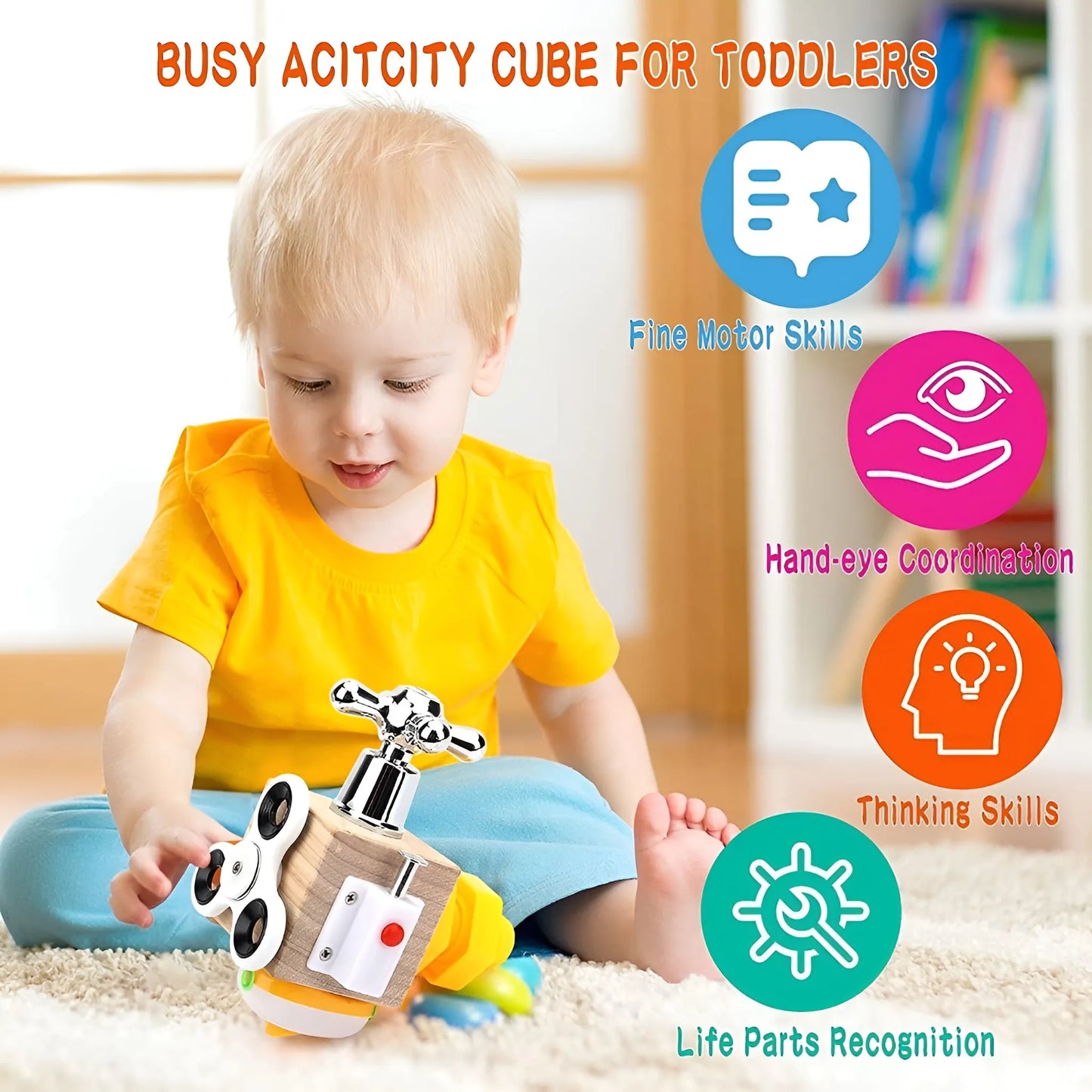 Montessori 7-in-1 Busy Cube