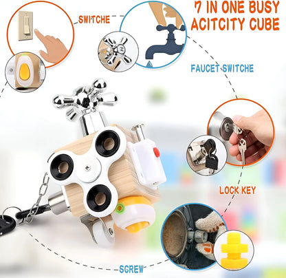 Montessori 7-in-1 Busy Cube