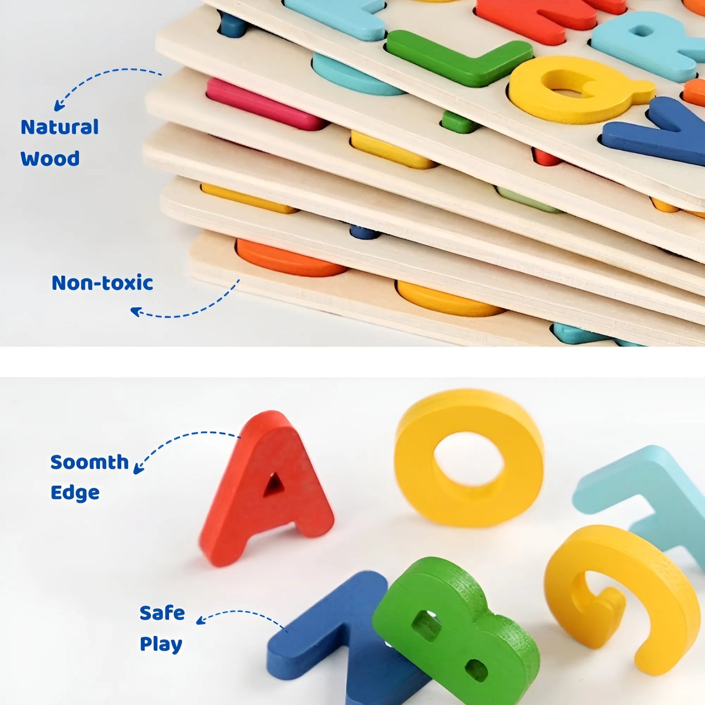 Montessori-Puzzles – Buchstaben, Formen, Zahlen