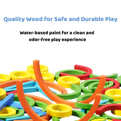Montessori Wooden Smart Sticks & Rings