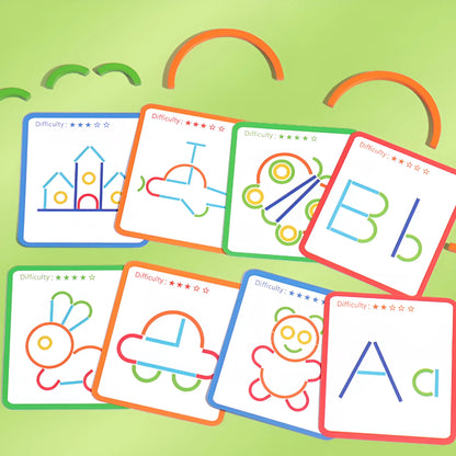 Montessori Wooden Smart Sticks & Rings