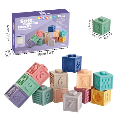 Montessori Silikon-Bausteine