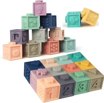 Montessori Silikon-Bausteine