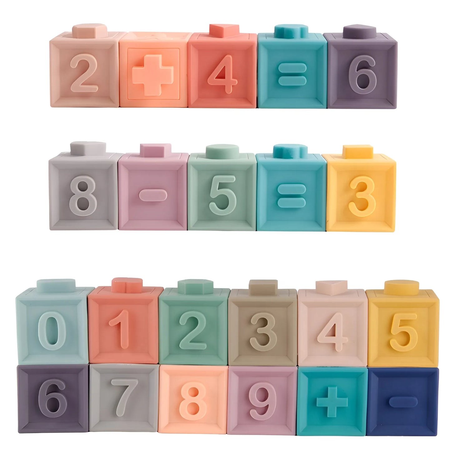 Montessori Silikon-Bausteine