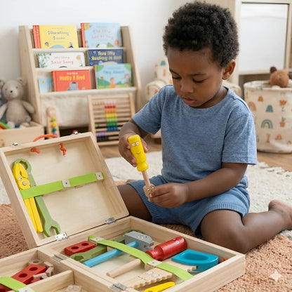 Montessori Holzwerkzeug-Set für Kinder