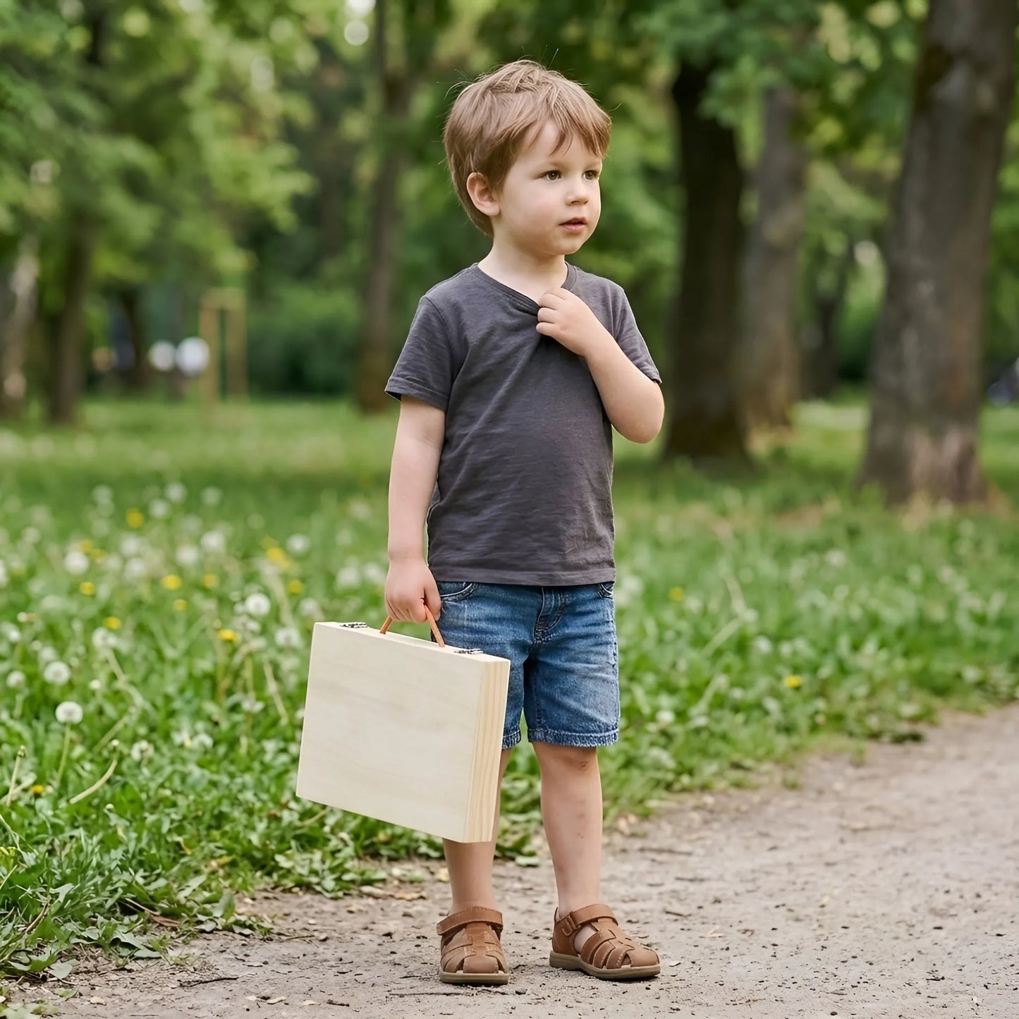 Montessori Holzwerkzeug-Set für Kinder