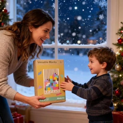 Montessori Wooden Russian Blocks Puzzle