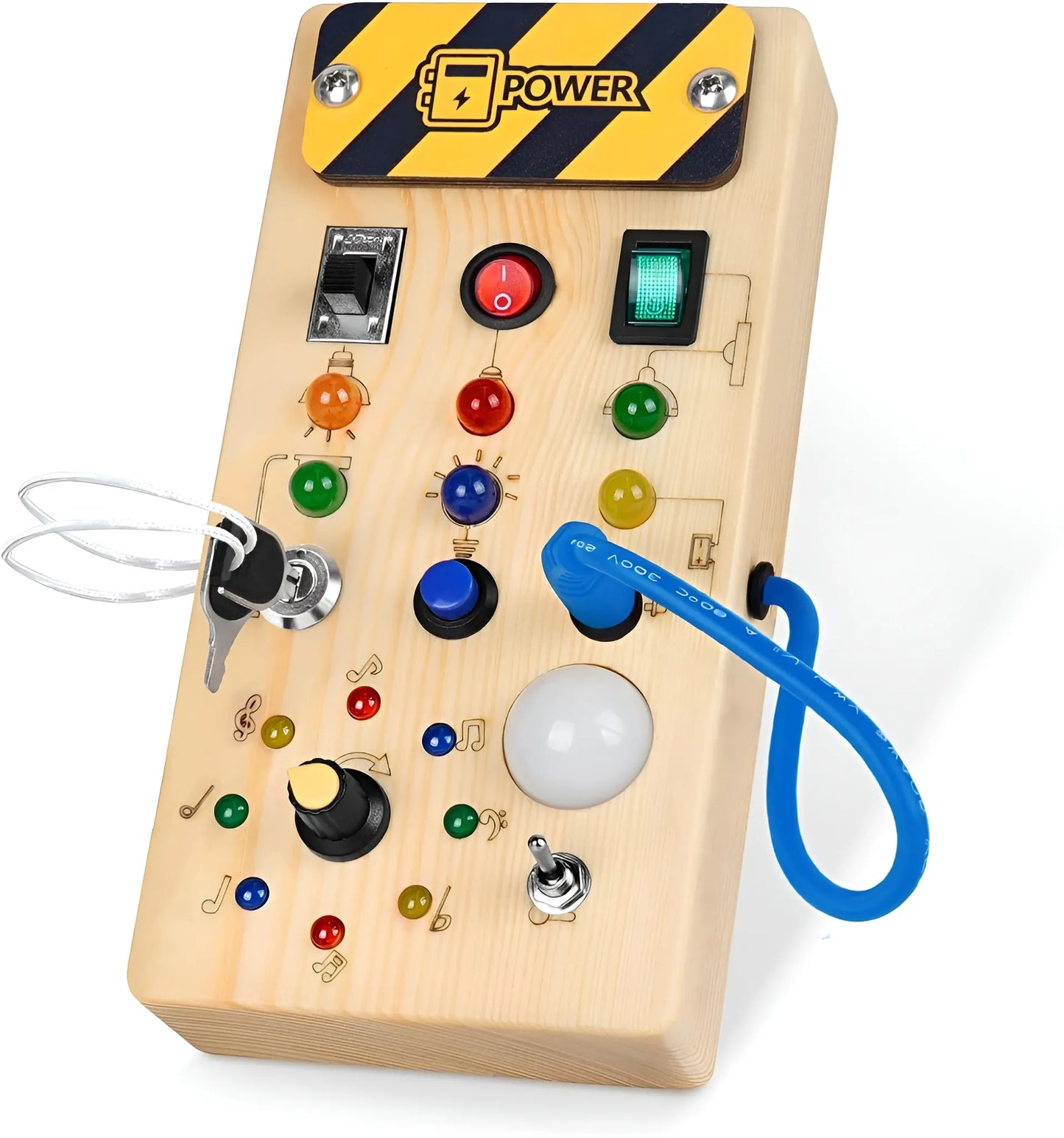 Montessori Wooden LED Switch Board