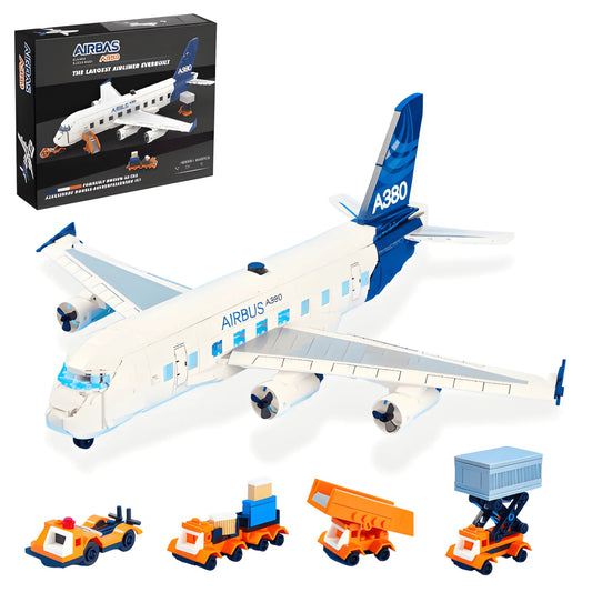 Onenazo 4-in-1 Airplane Building Blocks Set