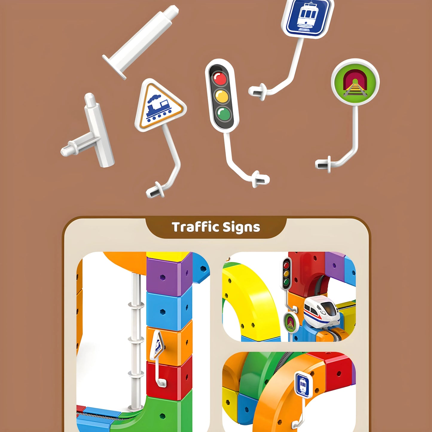 Onenazo Electric Train Track Set 51, 81, 123 PCS