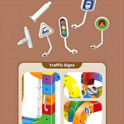 Onenazo Electric Train Track Set 51, 81, 123 PCS