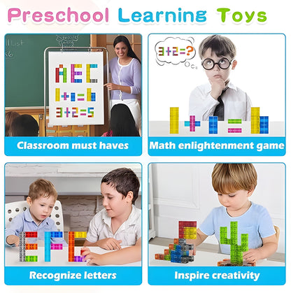 Blocs Magnétiques Transparants Onenazo – 48, 72, 96, 120 pièces | 1”/2,5 cm