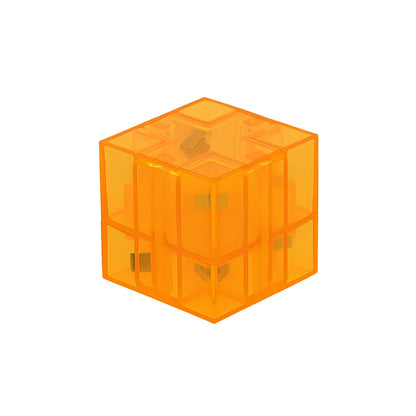 Transparent orange mgnetic blocks
