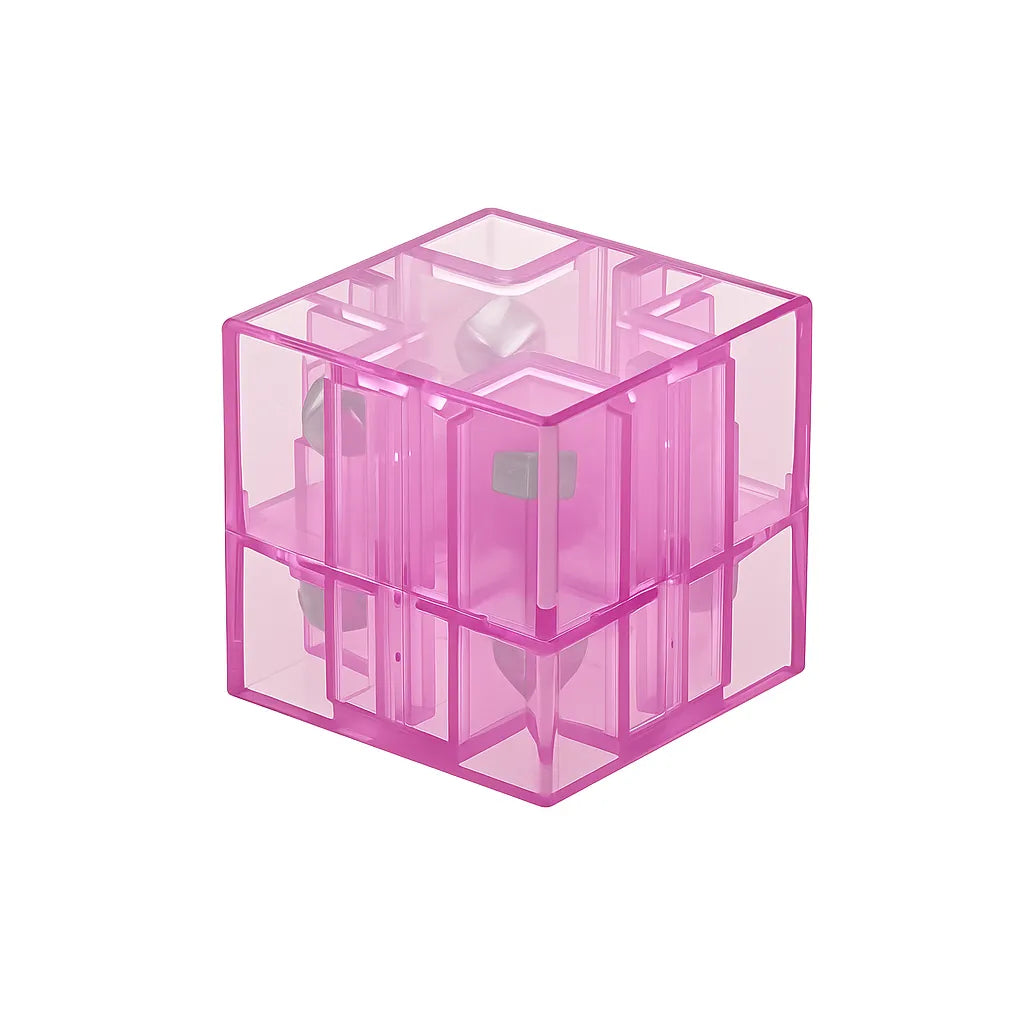 Pink transparent mgnetic blocks