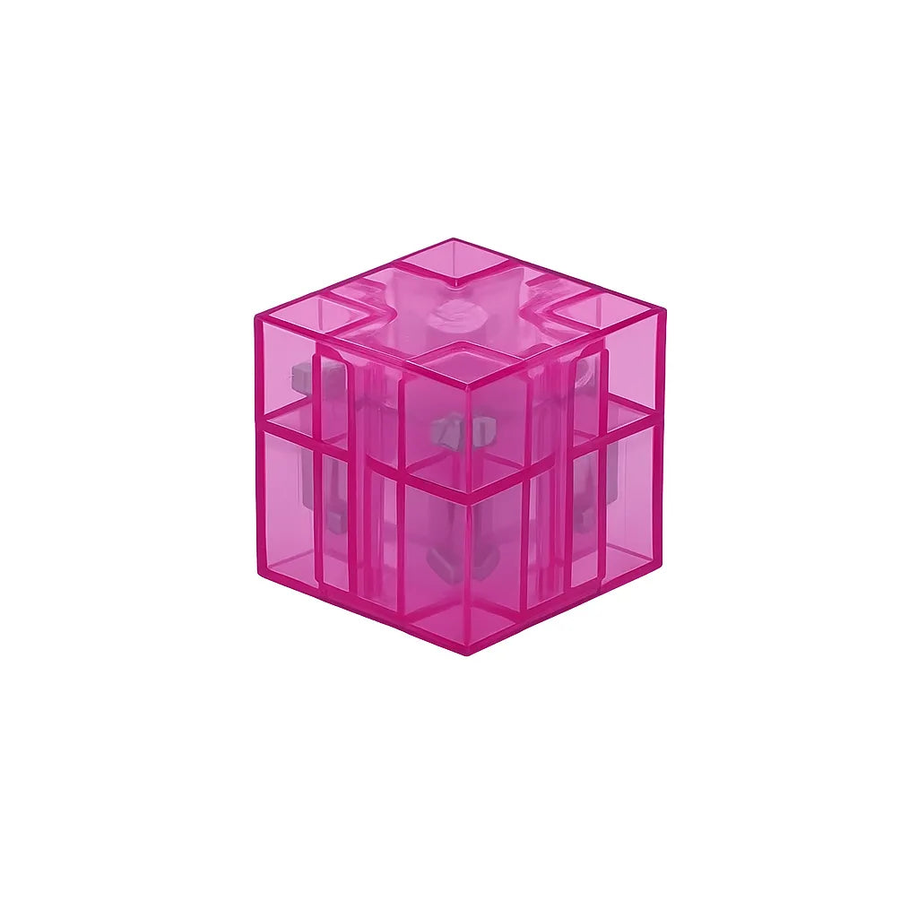 Pink transparent mgnetic blocks