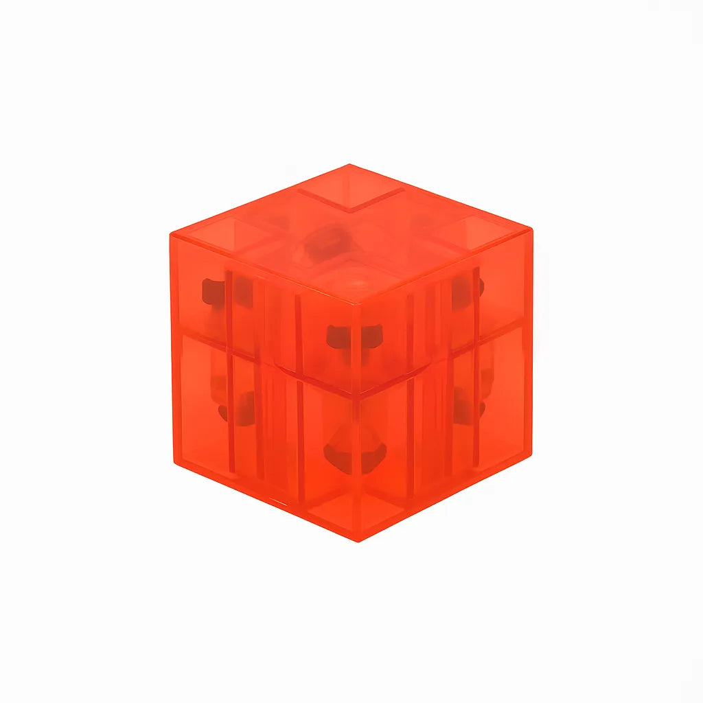 Transparent red mgnetic blocks