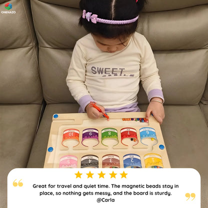Montessori Magnetic Color and Number Maze