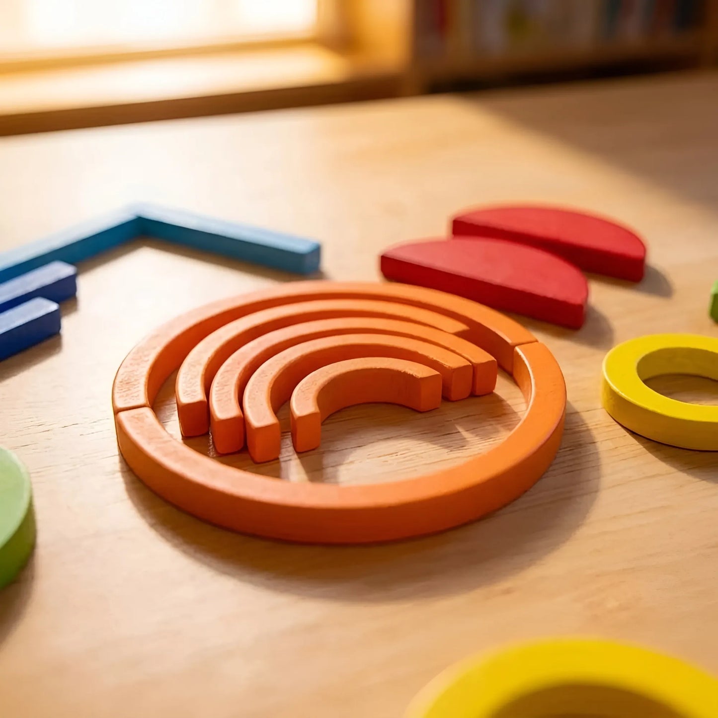 Montessori Wooden Smart Sticks & Rings