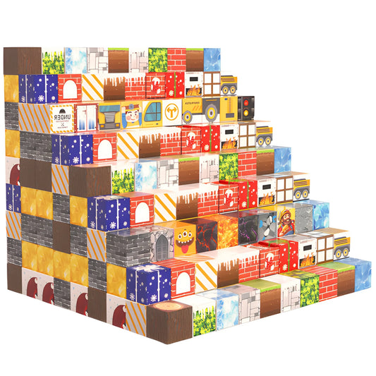 Onenazo Random Magnetic Blocks - 100, 200, 300, 500, 1000 PCS | 0.8"/2 cm