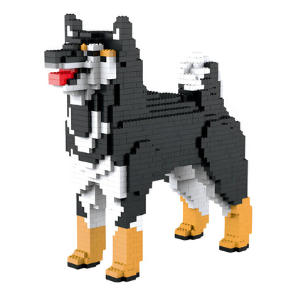 building blocks shiba inu black front