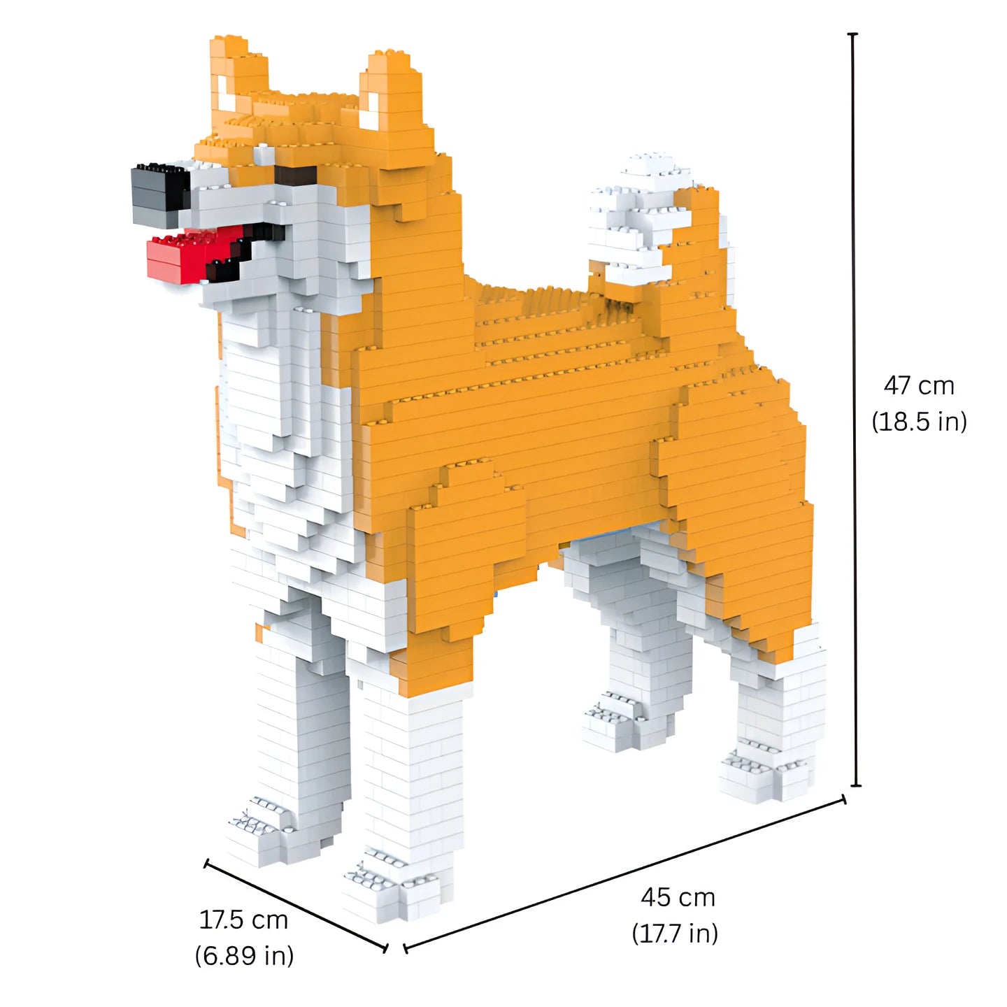 building blocks shiba inu yellow dimension