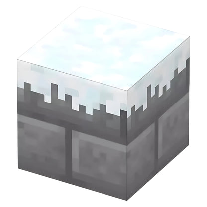 Snowy Stone Minecraft Magnetic Block